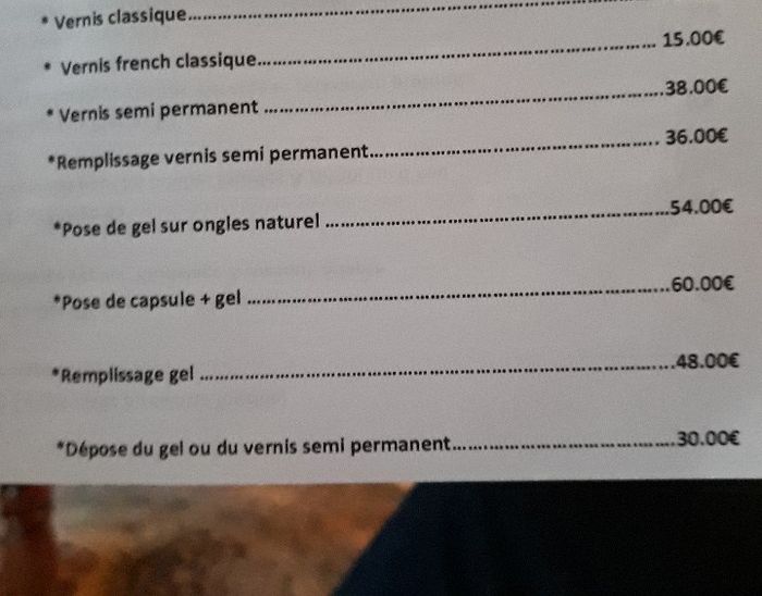 Prix faux ongles gel 1