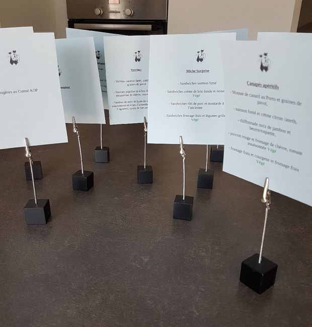 Le menu du cocktail - 1