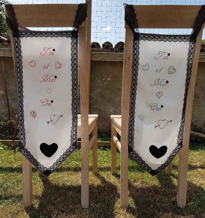 Décor de nos chaises de mariés - 1