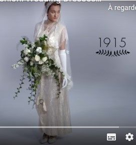 Evolution des robes de mariée depuis 100 ans 1