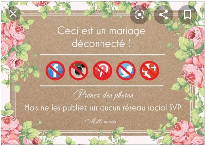 ✍️ Tu laisseras les convives prendre des photos et vidéos de ton mariage ? 1