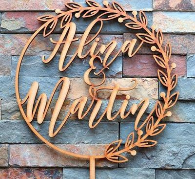 Cake topper mariage 3