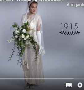 Evolution des robes de mariée depuis 100 ans - 1
