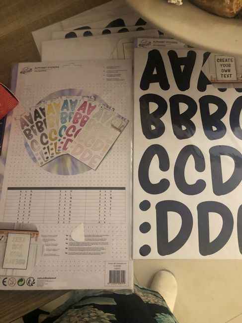 Pochoirs lettres - 2