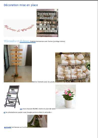 Organisation deco mis en place - 2