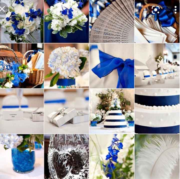 Mariage bleu blanc argenté - 2