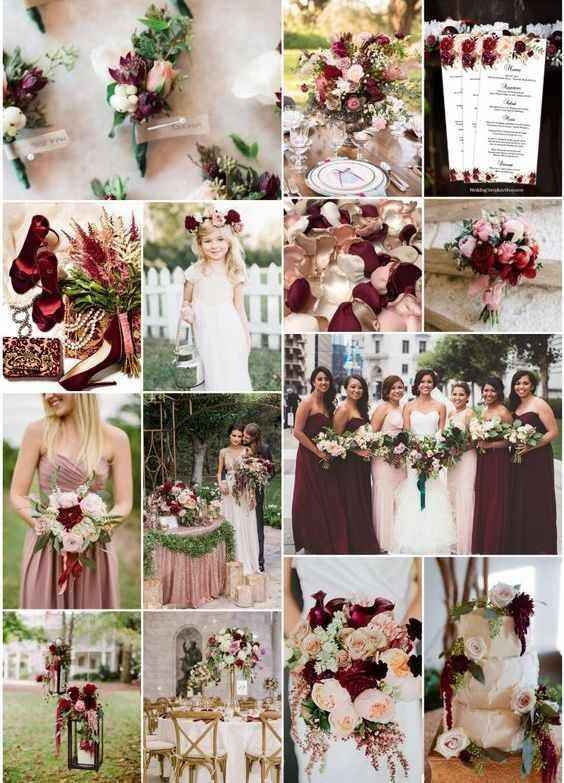 Mariage champêtre avec une touche de bordeaux - 2