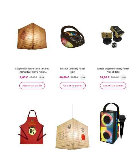 Pour info sur showroom privée vente Harry Potter - 2