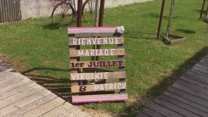 Panneau de bienvenue en palette - 2