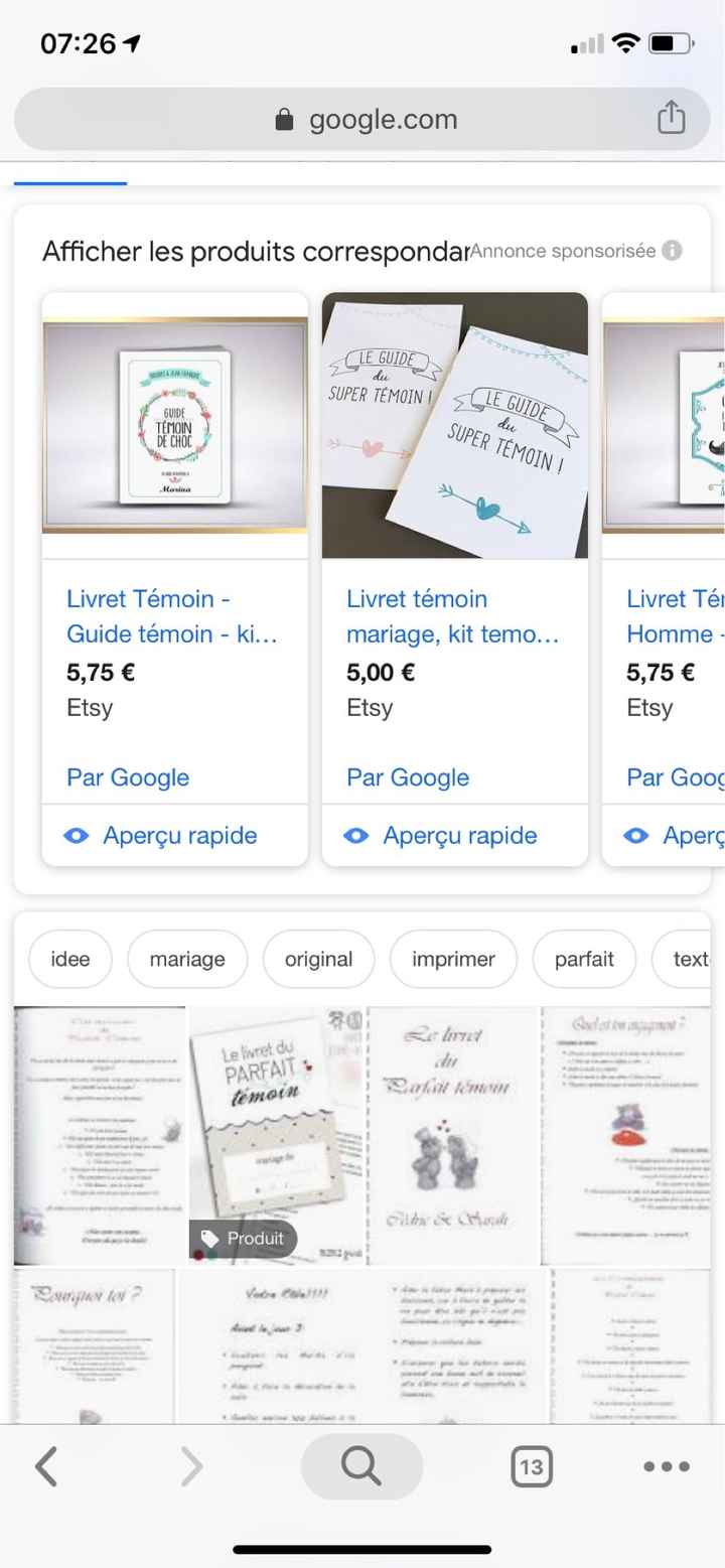 Recherche idee livret temoin - 1