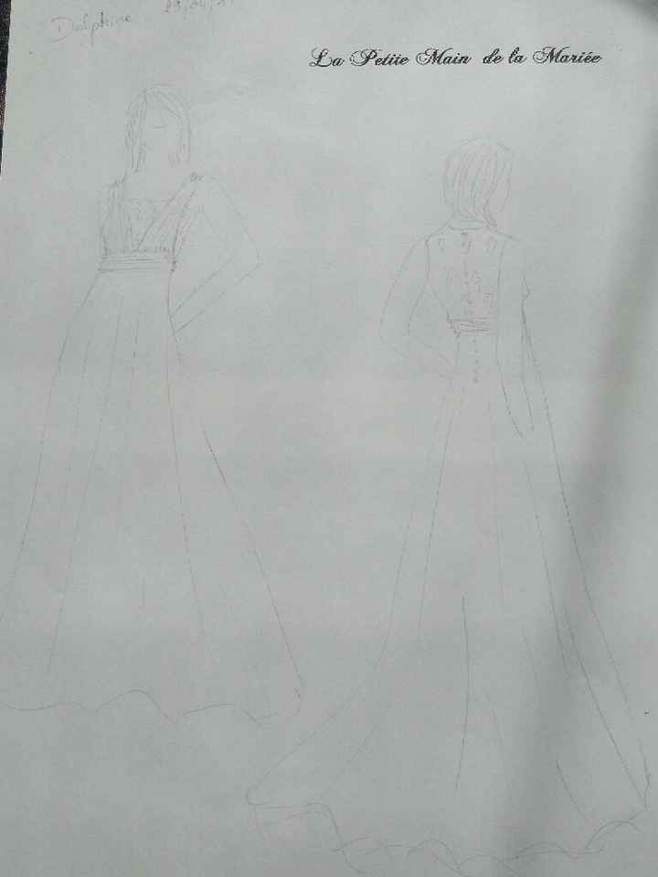 Croquis robe de mariée - 1