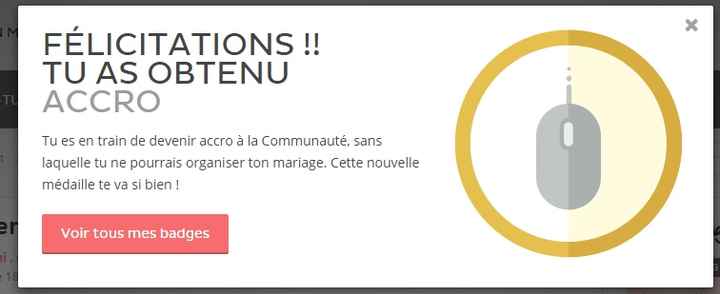 Badge accro