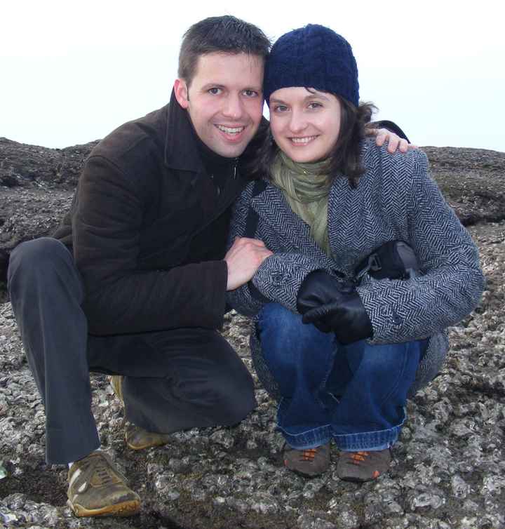Sur la plage abandonnée...
