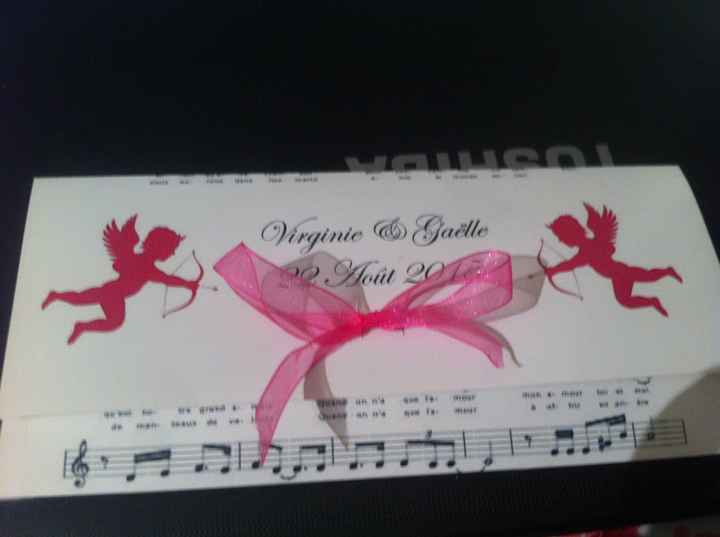 pochette faire part pour ticket de concert 