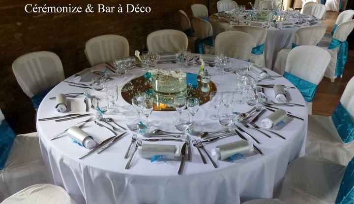 table blanc bleu