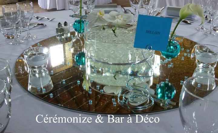 table blanc bleu