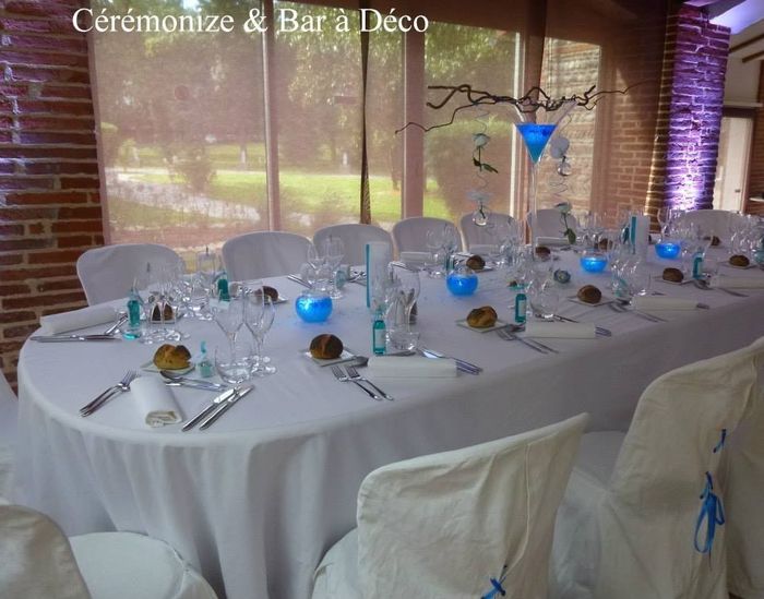 table blanc bleu