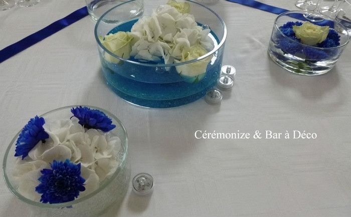 table blanc bleu