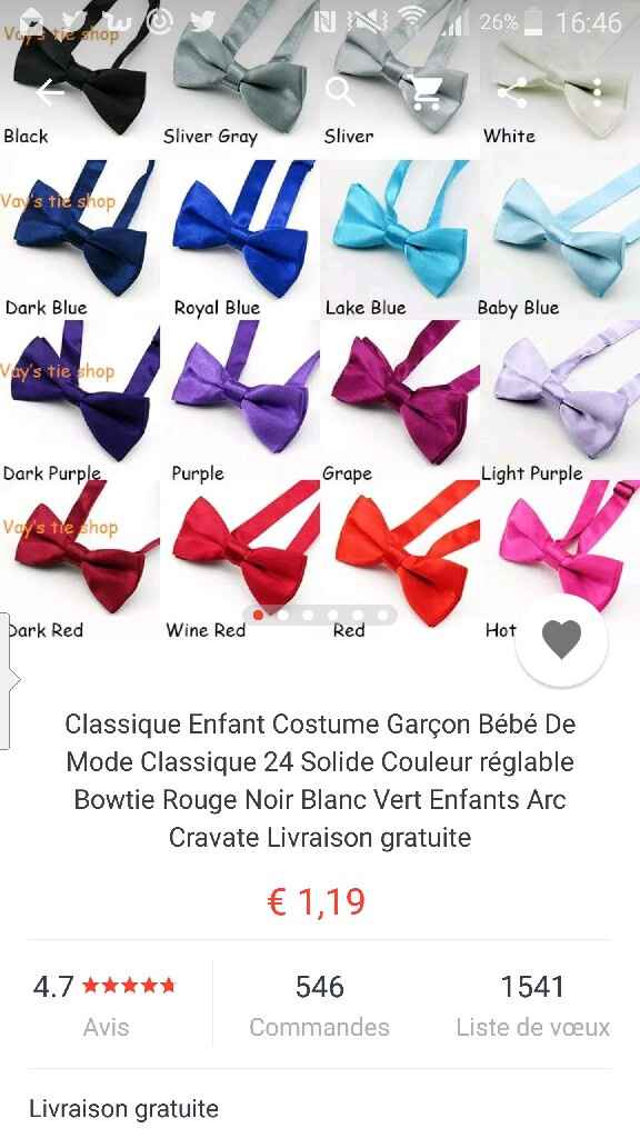 Cherche noeud papillon enfants - 1