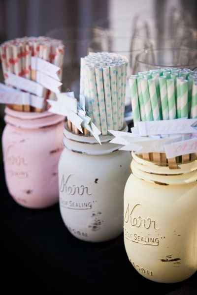 bocaux peints avec peinture ardoise