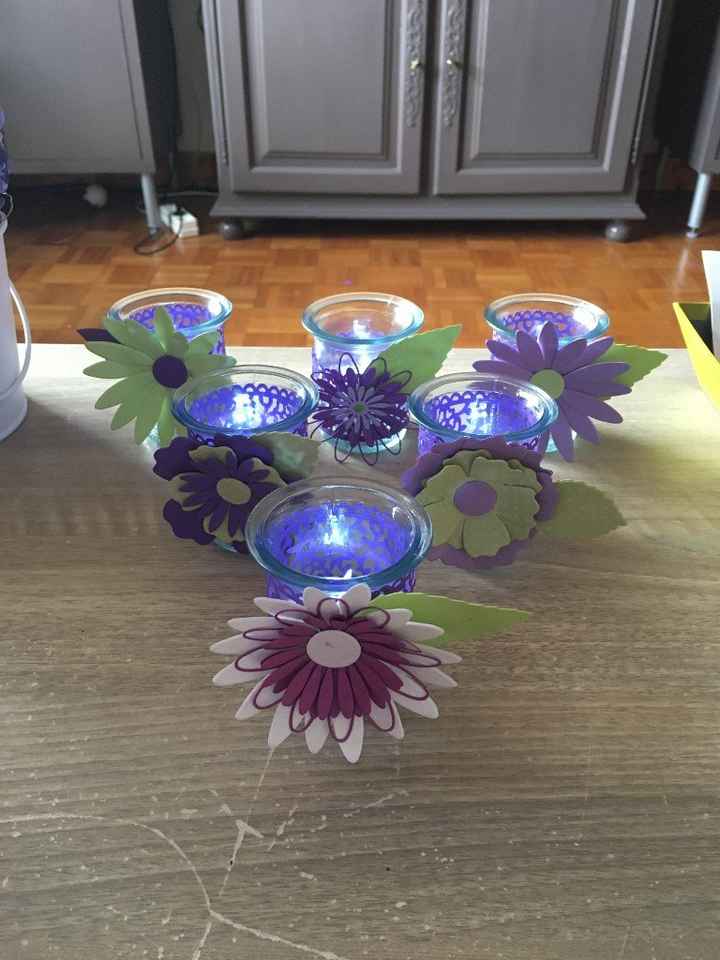 Photophores pour table des enfants (bougies led)