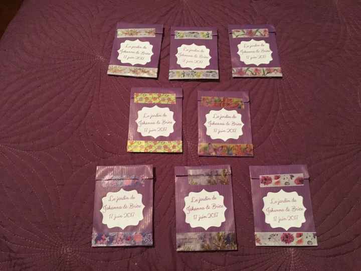 Sachets de graines à offrir