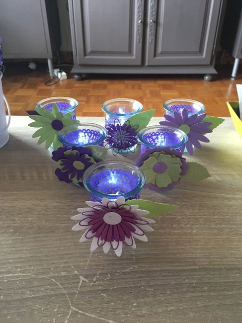 Photophores pour table des enfants (bougies led)