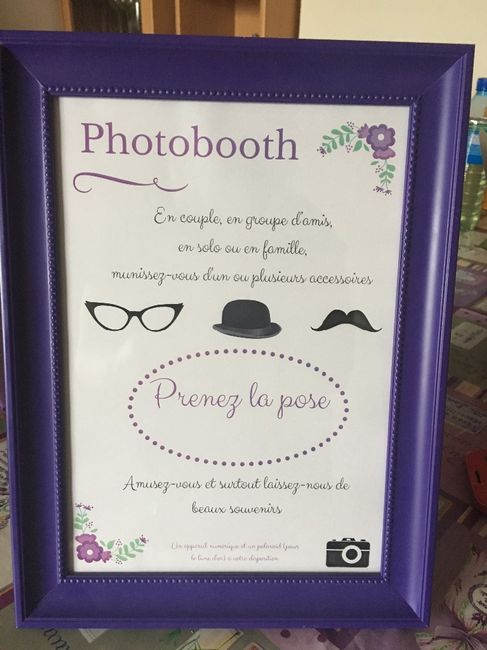 cadre instructions pour photobooth