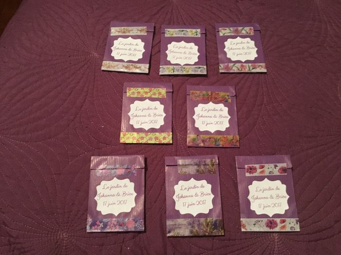 Sachets de graines à offrir