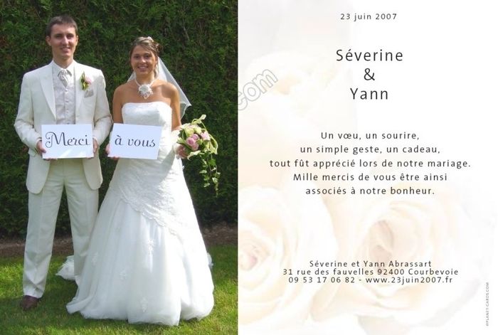 idée remerciement