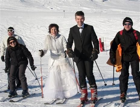 mariage au ski