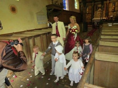 sortie de l'eglise