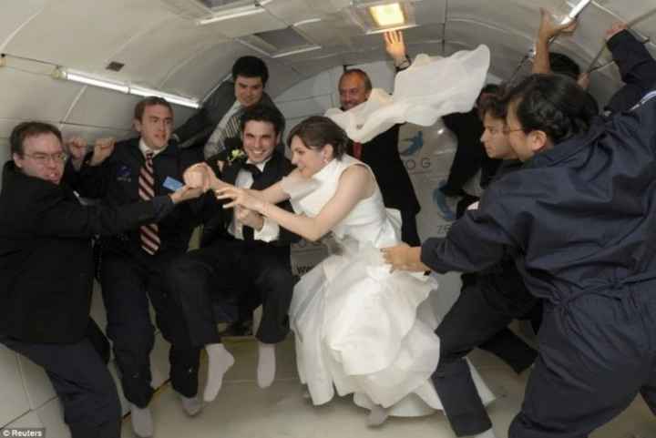 mariage en apesanteur