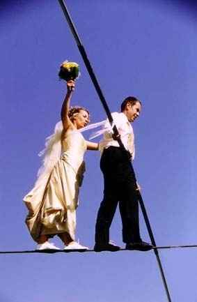 mariage sur un fil !!!