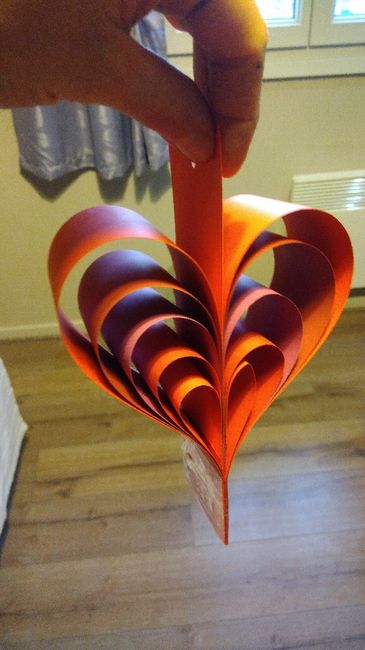Coeurs papier pour guirlande - 1