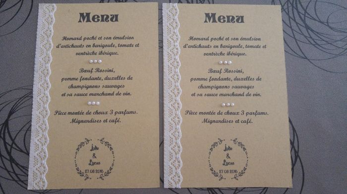 Mes menus diy