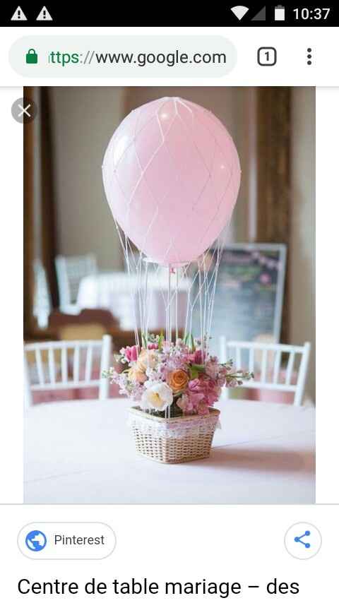 Centre de table montgolfière - 1