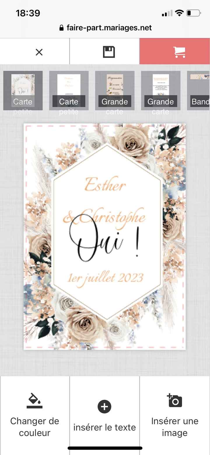 Voici mon faire-part + Esther - 1