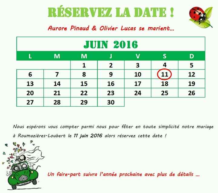 Save the date commande !!! - 1