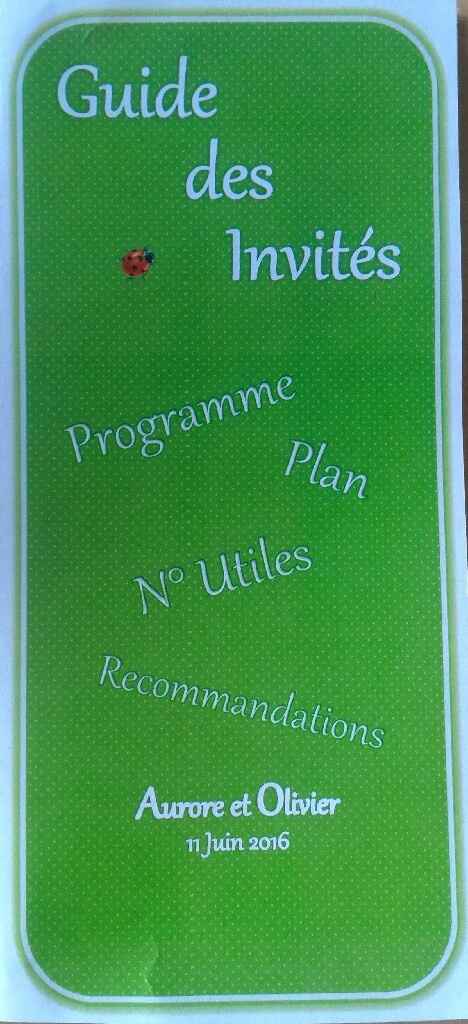 Essai guide des invités - 1