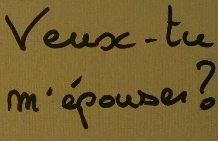 La demande en mariage - 1