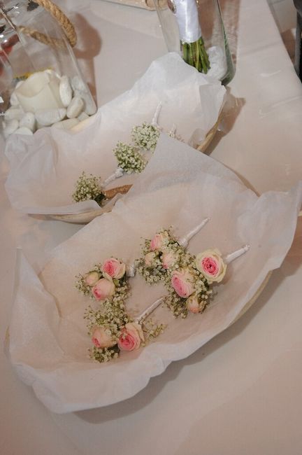 Bouquet gypsophile ruban - 5