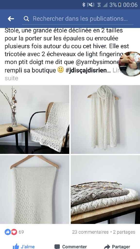Accessoire étole ou chale - 1
