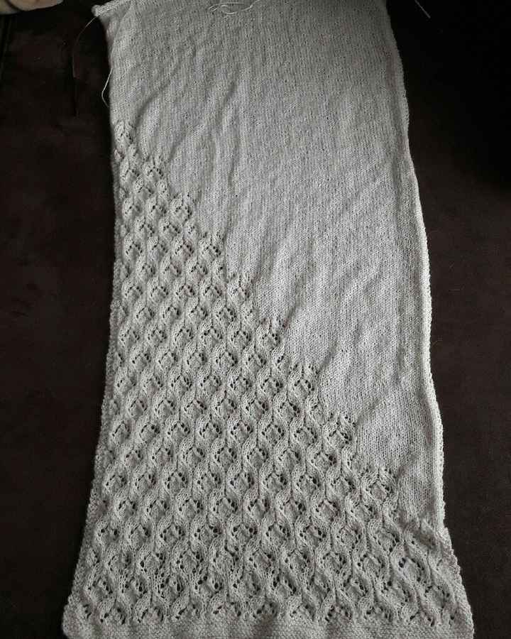étole tricotée, suite. .. - 1