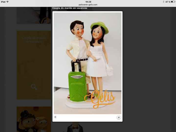 Apres les fair part les contenants à drages et figurine pour la pièce monté - 1