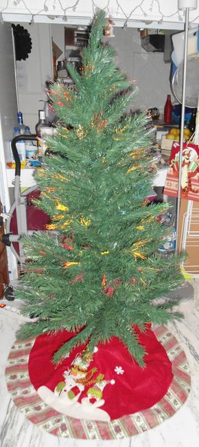 Mon sapin de Noël en fibre optique