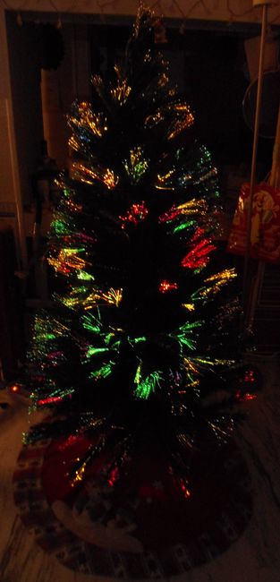 Mon sapin de Noël en fibre optique