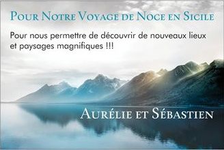La pancarte personnalisée pour mettre à côté de l'urne !!