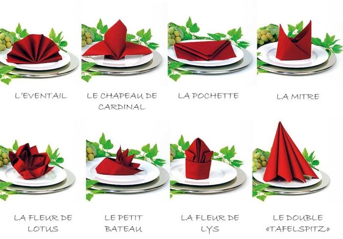 Pliage serviettes
