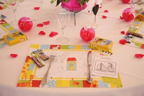 Décoration de la table des enfants